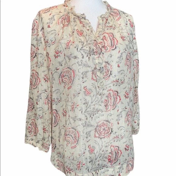Madewell Shirred Popover in Turkish Garden Large - Picture 3 of 12